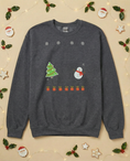 Load image into Gallery viewer, Custom Pet Holiday Sweatshirt - Xmas Tree Friends for Dark Colored Shirts
