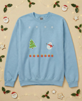 Load image into Gallery viewer, Custom Pet Holiday Sweatshirt - Xmas Tree Friends for Dark Colored Shirts
