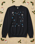 Load image into Gallery viewer, Custom Pet Holiday Sweatshirt - Snowflakes

