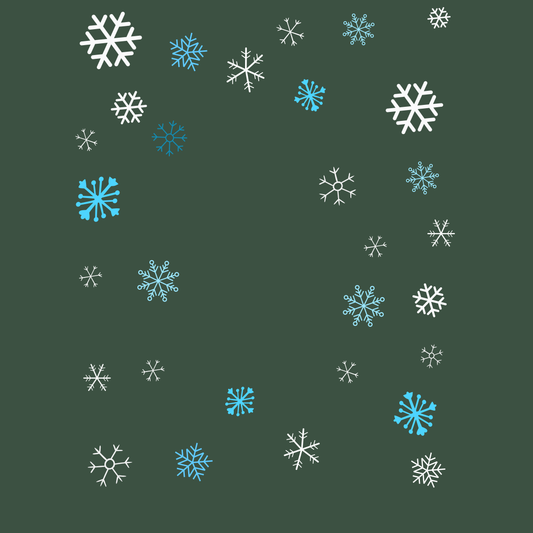 Custom Pet Holiday Sweatshirt - Snowflakes