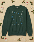 Load image into Gallery viewer, Custom Pet Holiday Sweatshirt - Snowflakes
