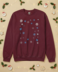 Load image into Gallery viewer, Custom Pet Holiday Sweatshirt - Snowflakes
