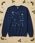 Load image into Gallery viewer, Custom Pet Holiday Sweatshirt - Snowflakes
