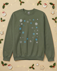 Load image into Gallery viewer, Custom Pet Holiday Sweatshirt - Snowflakes
