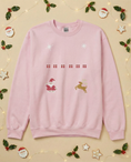 Load image into Gallery viewer, Custom Pet Holiday Sweatshirt - Santa Friends Knitted
