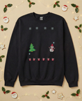 Load image into Gallery viewer, Custom Pet Holiday Sweatshirt - Xmas Tree Friends Knitted
