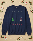 Load image into Gallery viewer, Custom Pet Holiday Sweatshirt - Xmas Tree Friends Knitted
