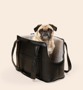 Load image into Gallery viewer, PupTote™ 3-in-1 Faux Leather Dog Carrier Bag - Black
