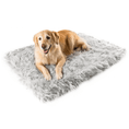 Load image into Gallery viewer, PupRug™ Faux Fur Orthopedic Dog Bed - Rectangle Grey
