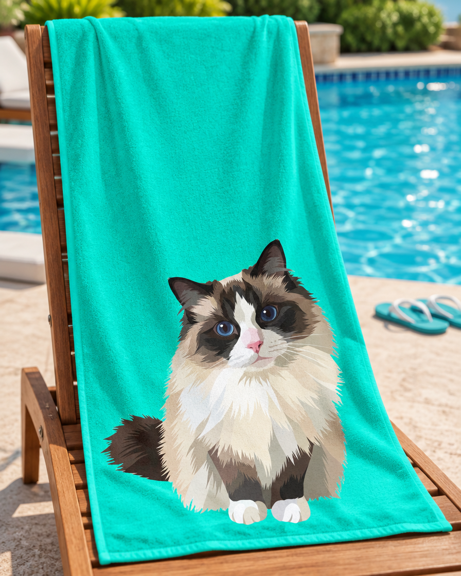 Custom Beach Towel | Alpha Paw