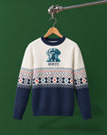 Load image into Gallery viewer, Custom Pet Knitted Holiday Sweater - Arctic Dream Blue
