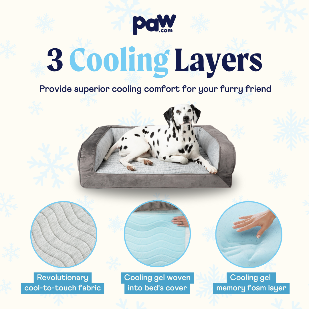 PupChill™ Cooling Bolster Dog Bed