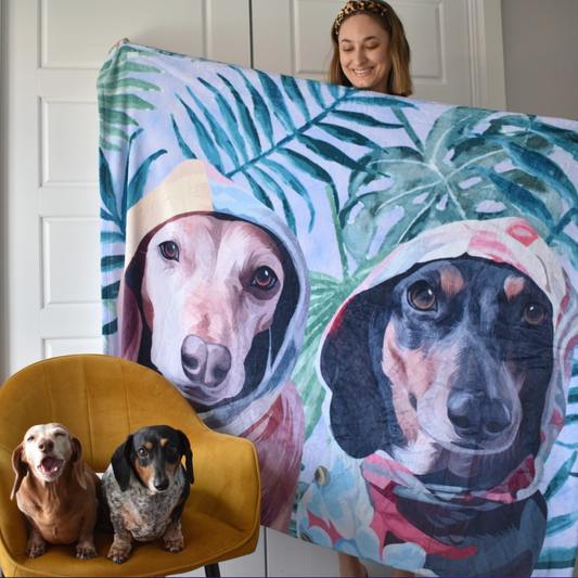 Custom Pet Fleece Blanket