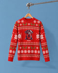Load image into Gallery viewer, Custom Pet Knitted Holiday Sweater - Fireside Red
