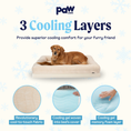 Load image into Gallery viewer, PupChill™ Cooling 4-Bolster Dog Bed - Arctic Sand
