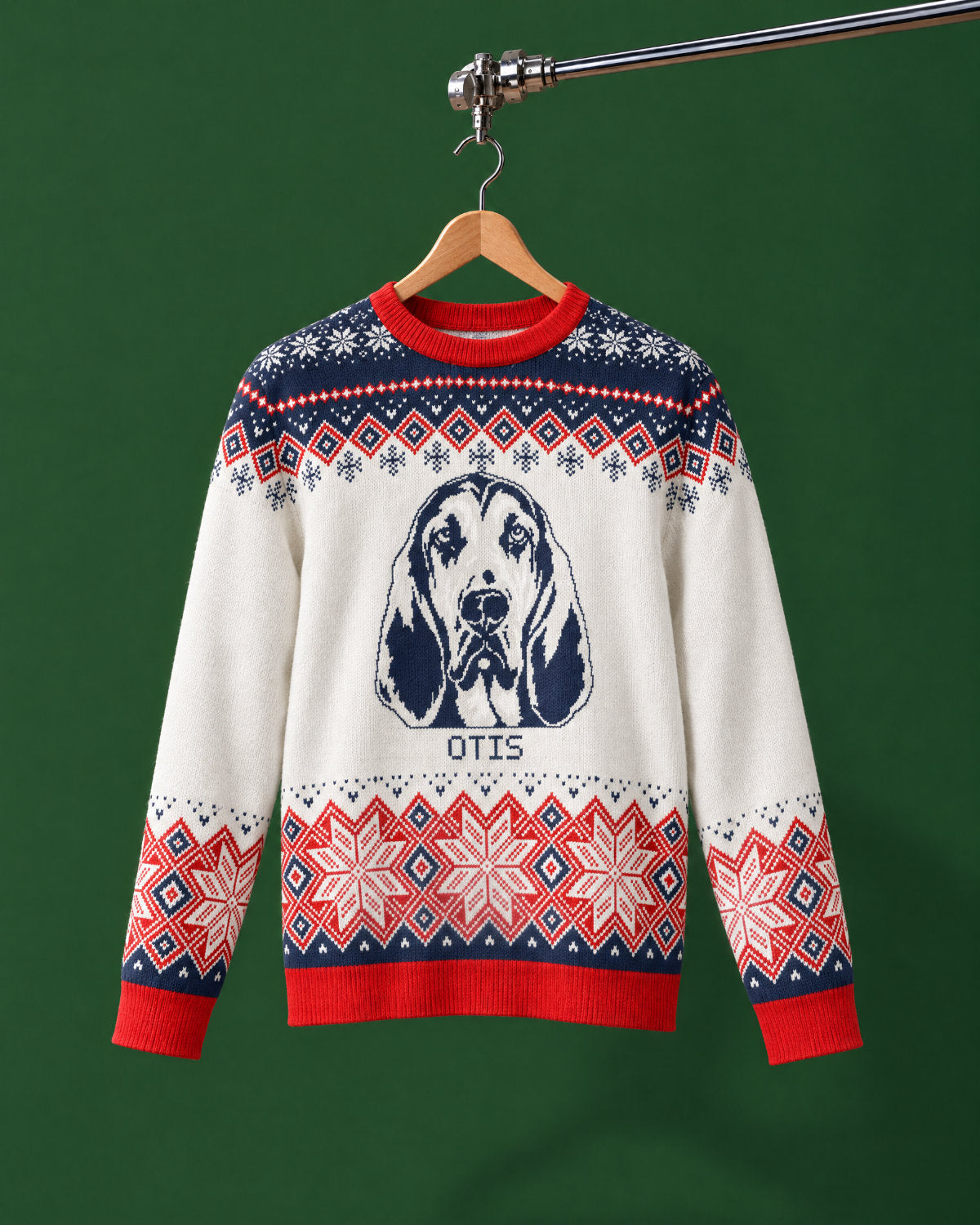 Custom Pet Knitted Holiday Sweater - Polar Express