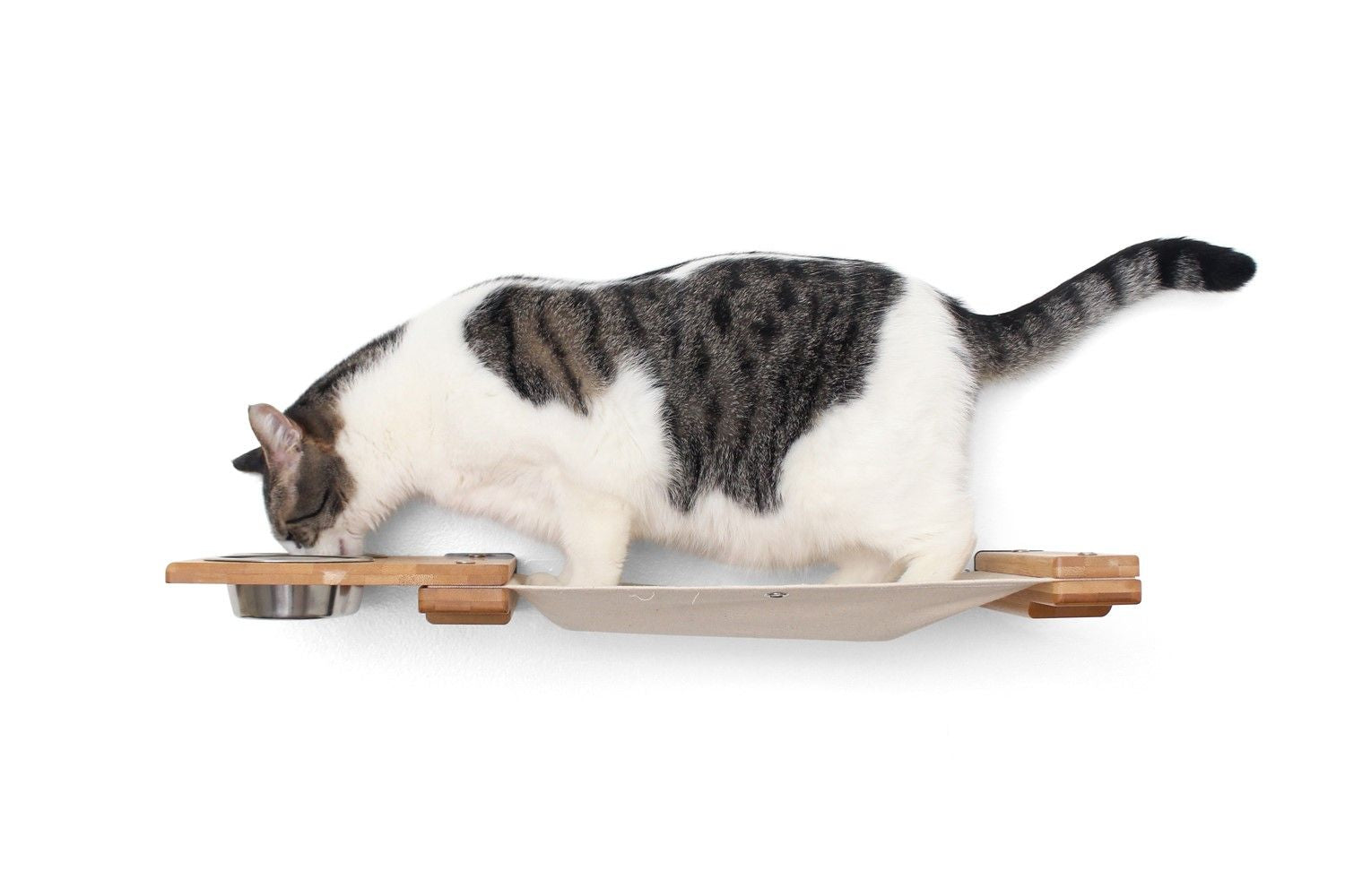 Dog Proof Cat Feeder - Wall-Mounted - Raised