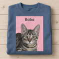 Load image into Gallery viewer, Custom Pet Photo Sweatshirt – Ultra-Soft 80% Ring-Spun USA Cotton Crewneck, Personalized Dog & Cat Gift
