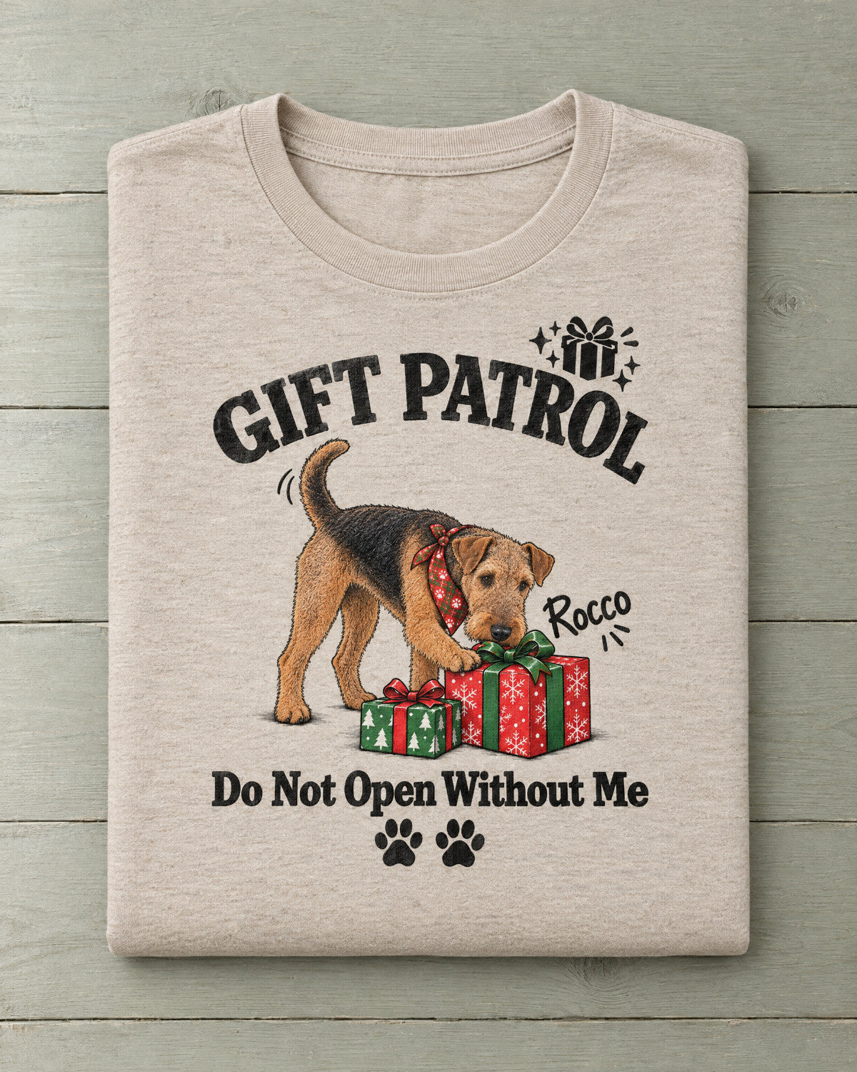 Do Not Open Without Me – Funny Custom Pet T-Shirt from Your Pet's Photo