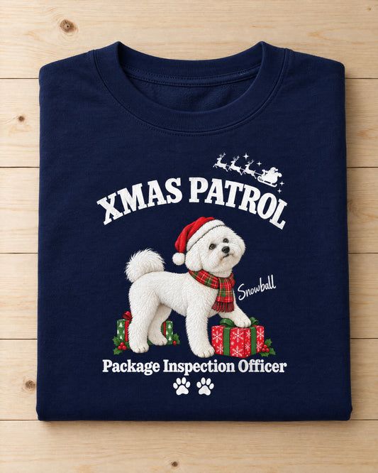 Xmas Patrol – Funny Custom Pet T-Shirt from Your Pet's Photo