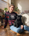 Load image into Gallery viewer, Custom Pet Knitted Holiday Sweater - Night Before Christmas | Alpha Paw
