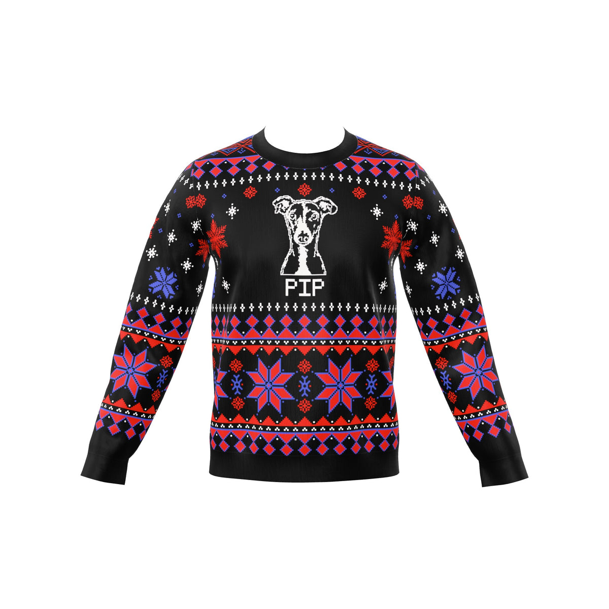 Custom Pet Knitted Holiday Sweater - Night Before Christmas | Alpha Paw