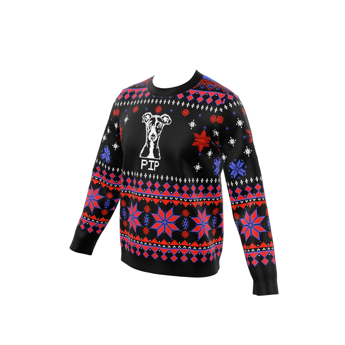 Custom Pet Knitted Holiday Sweater - Night Before Christmas | Alpha Paw