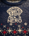 Load image into Gallery viewer, Custom Pet Holiday Sweater - Frosty Morning Blue | Alpha Paw
