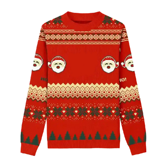 Custom Pet Knitted Holiday Sweater - Santa's Workshop