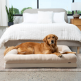 Load image into Gallery viewer, PupChill™ Cooling 4-Bolster Dog Bed - Arctic Sand
