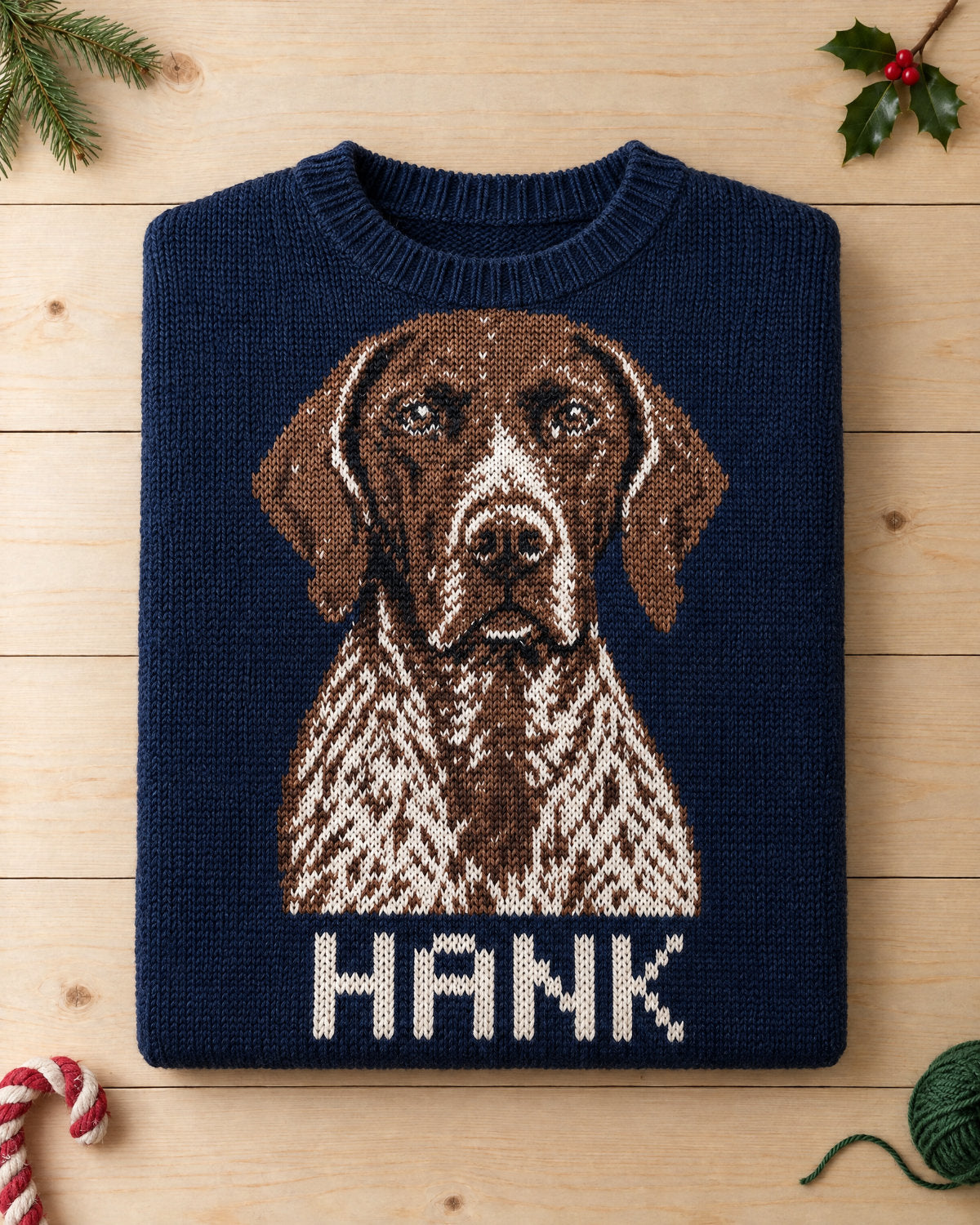 Custom Knit Pet Photo Sweater