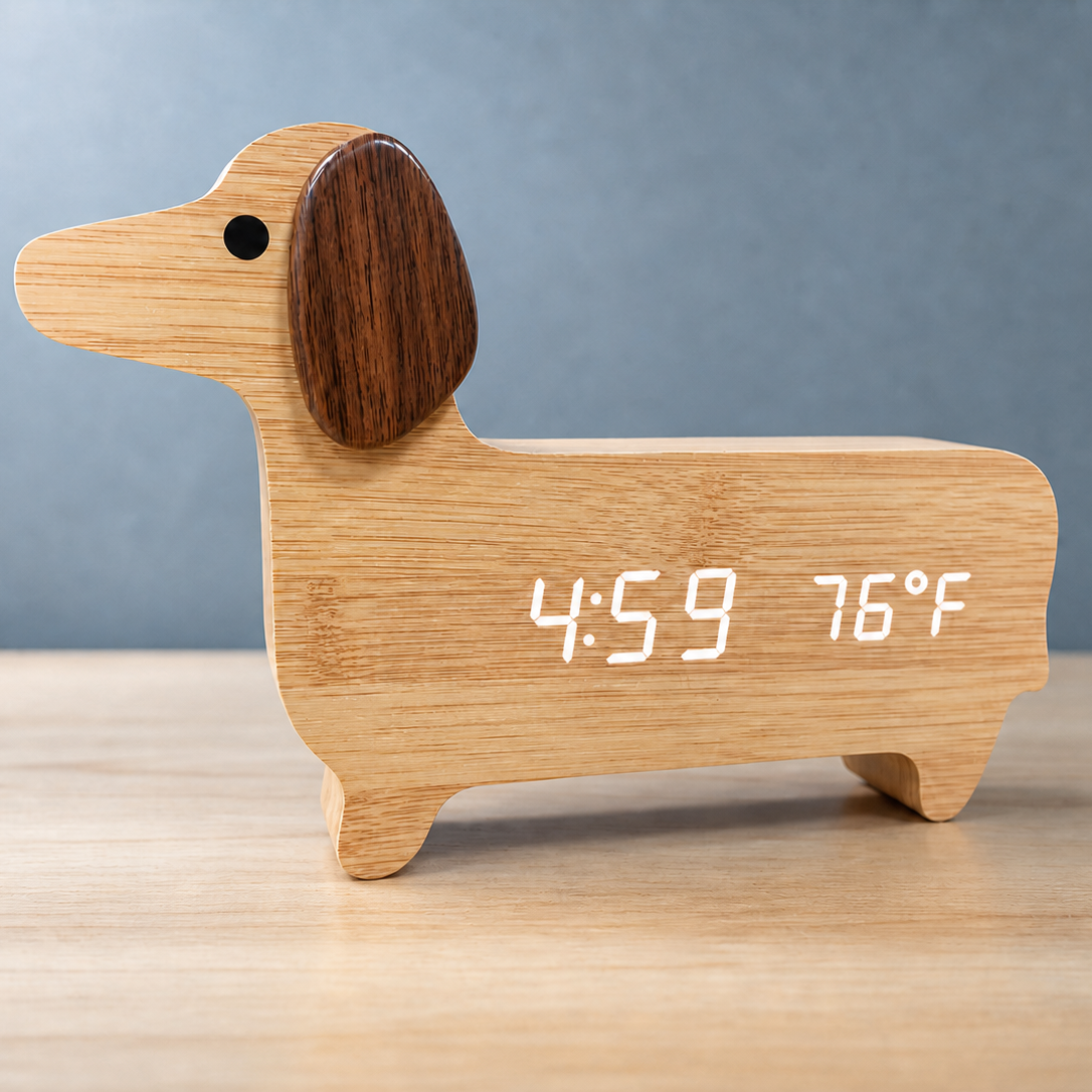 Doxie Clock - World's Cutest Dachshund Bark Alarm Clock