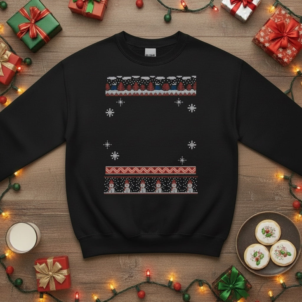 Custom Pet Holiday Sweatshirt - Get Frosty