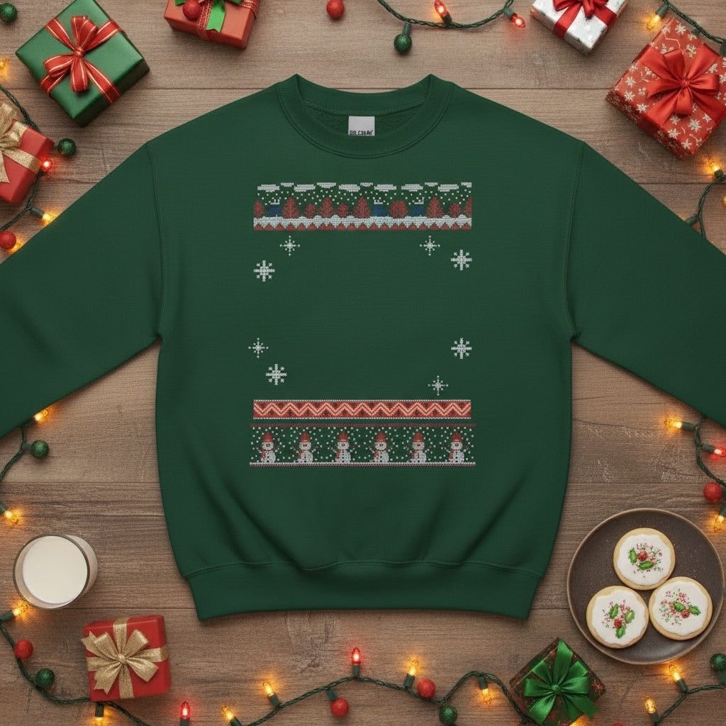 Custom Pet Holiday Sweatshirt - Get Frosty