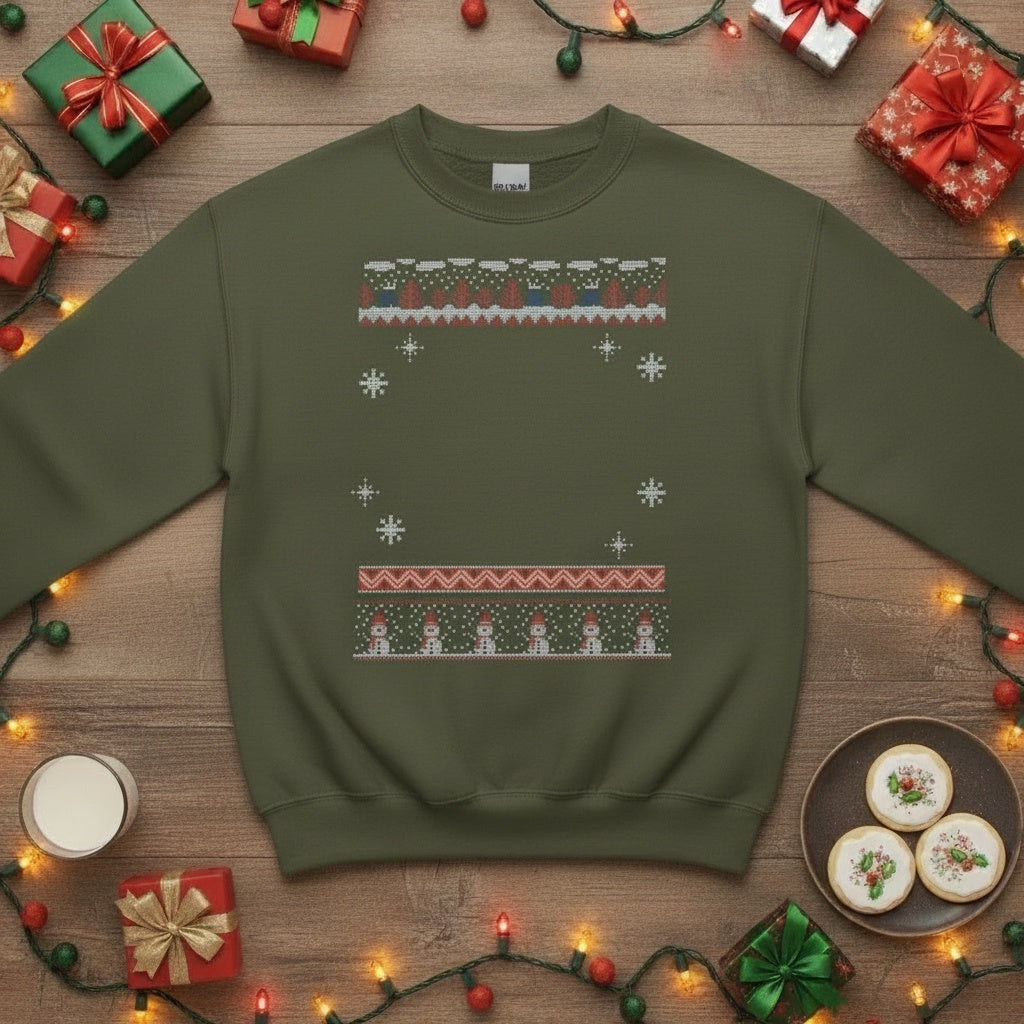 Custom Pet Holiday Sweatshirt - Get Frosty