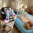 Load image into Gallery viewer, Personalized Pet Photo Blanket - Create Your Own Custom Fleece Design with Live Preview & Editor
