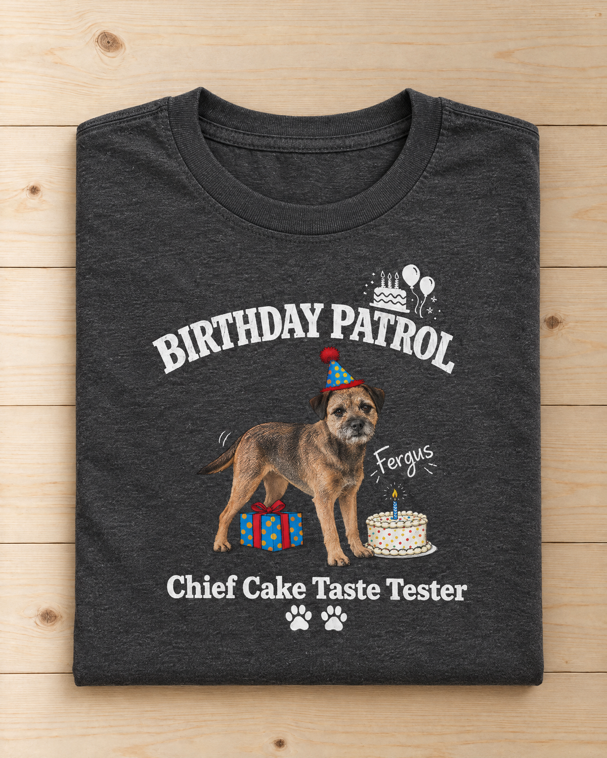 Cake Inspection – Funny Custom Pet T-Shirt from Your Pet's Photo