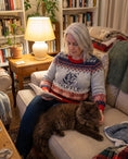 Load image into Gallery viewer, Custom Pet Knitted Holiday Sweater - Polar Express | Alpha Paw
