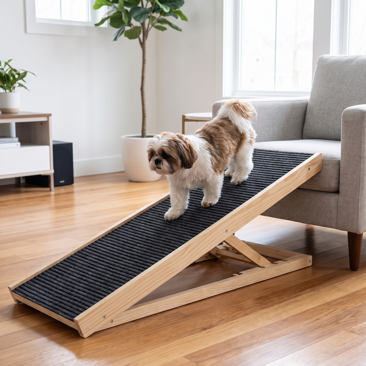 A smoother alternative to steep pet stairs
