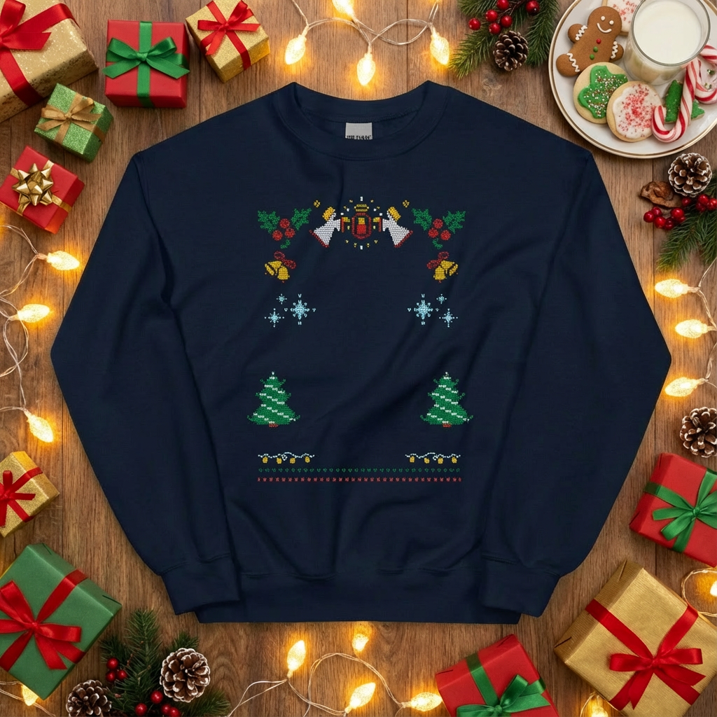 Custom Pet Holiday Sweatshirt - Snow Angels