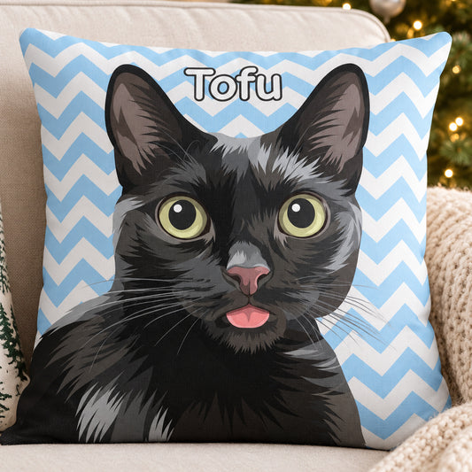 Custom Pet Couch Pillow with Pet Name (Optional)
