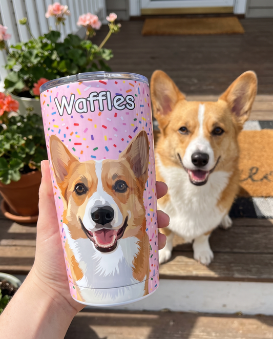 Custom Pet 20-oz Tumbler | Alpha Paw