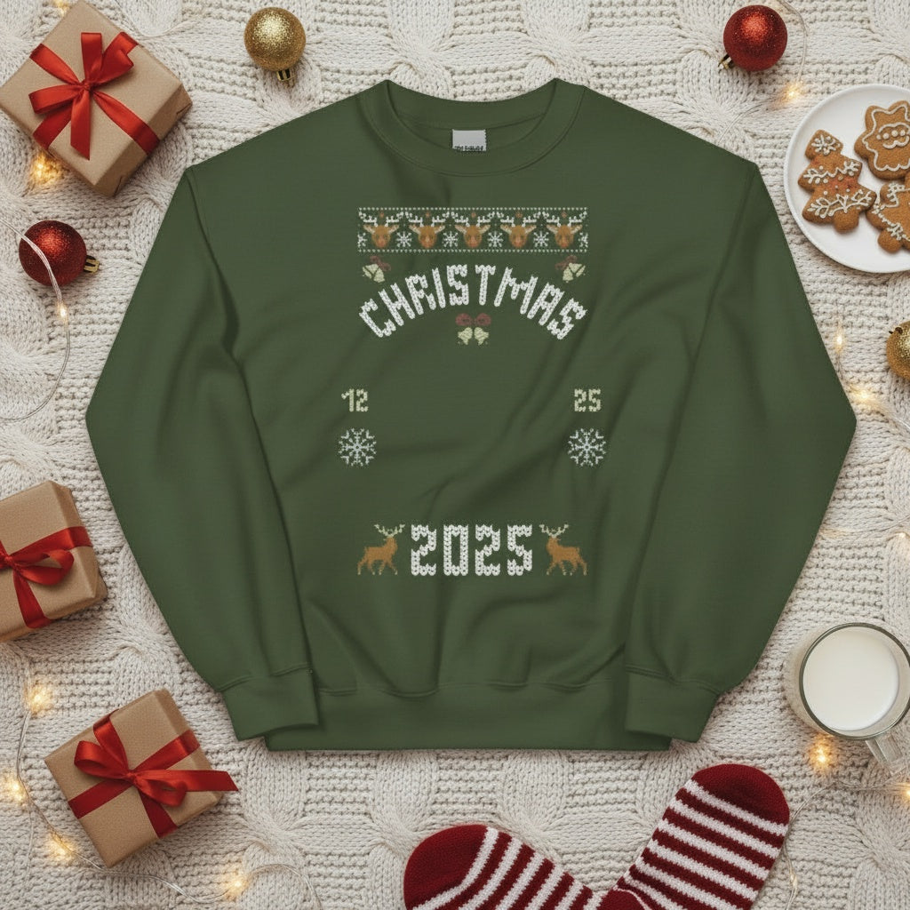 Custom Pet Holiday Sweatshirt - 2025 Christmas