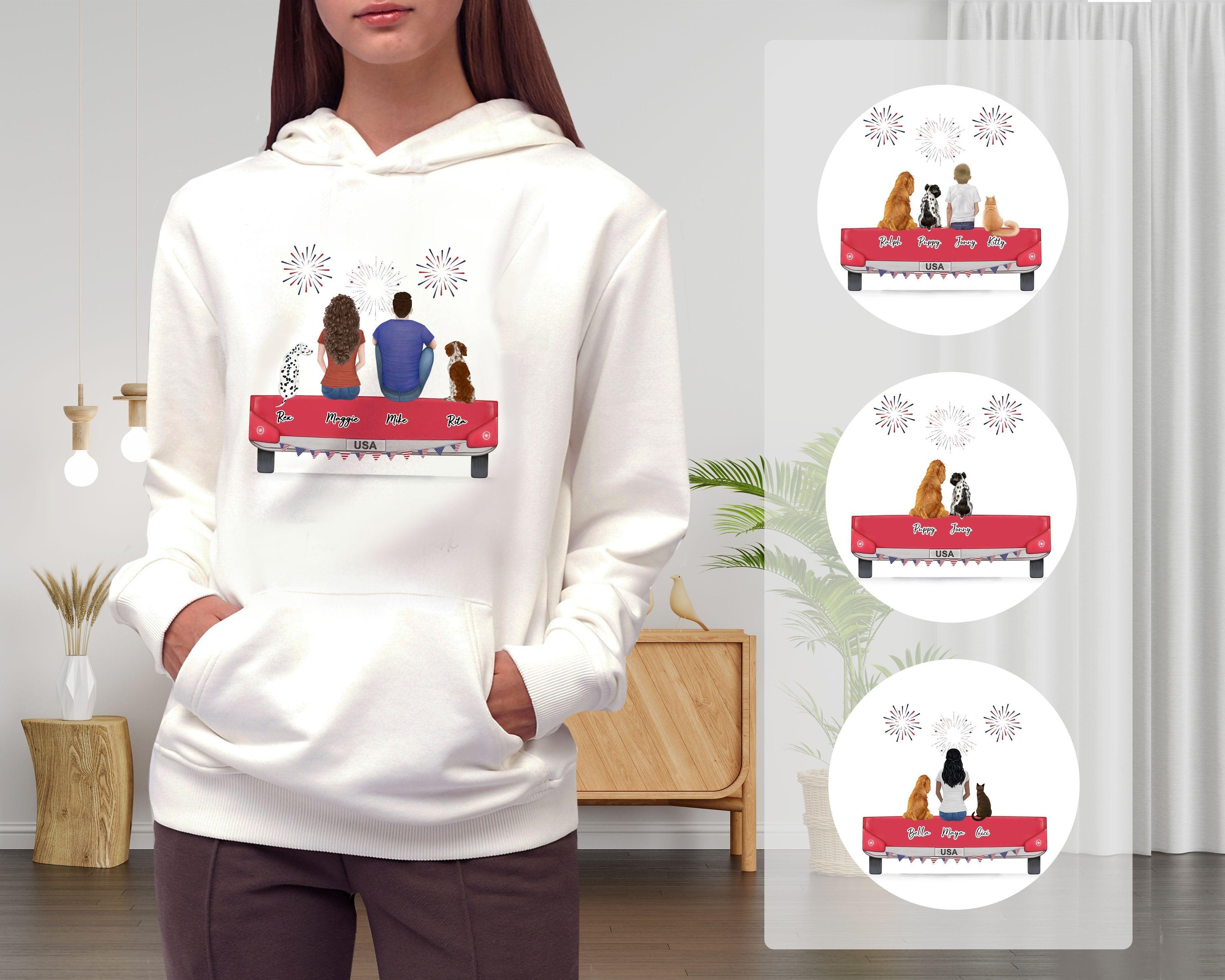 4th of July Personalized Pet & Owner Hoodies | Alpha Paw