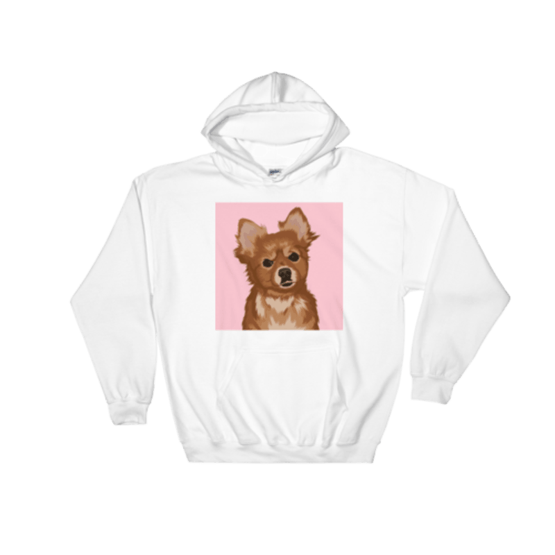 Custom Pet Hoodie (White) | Alpha Paw