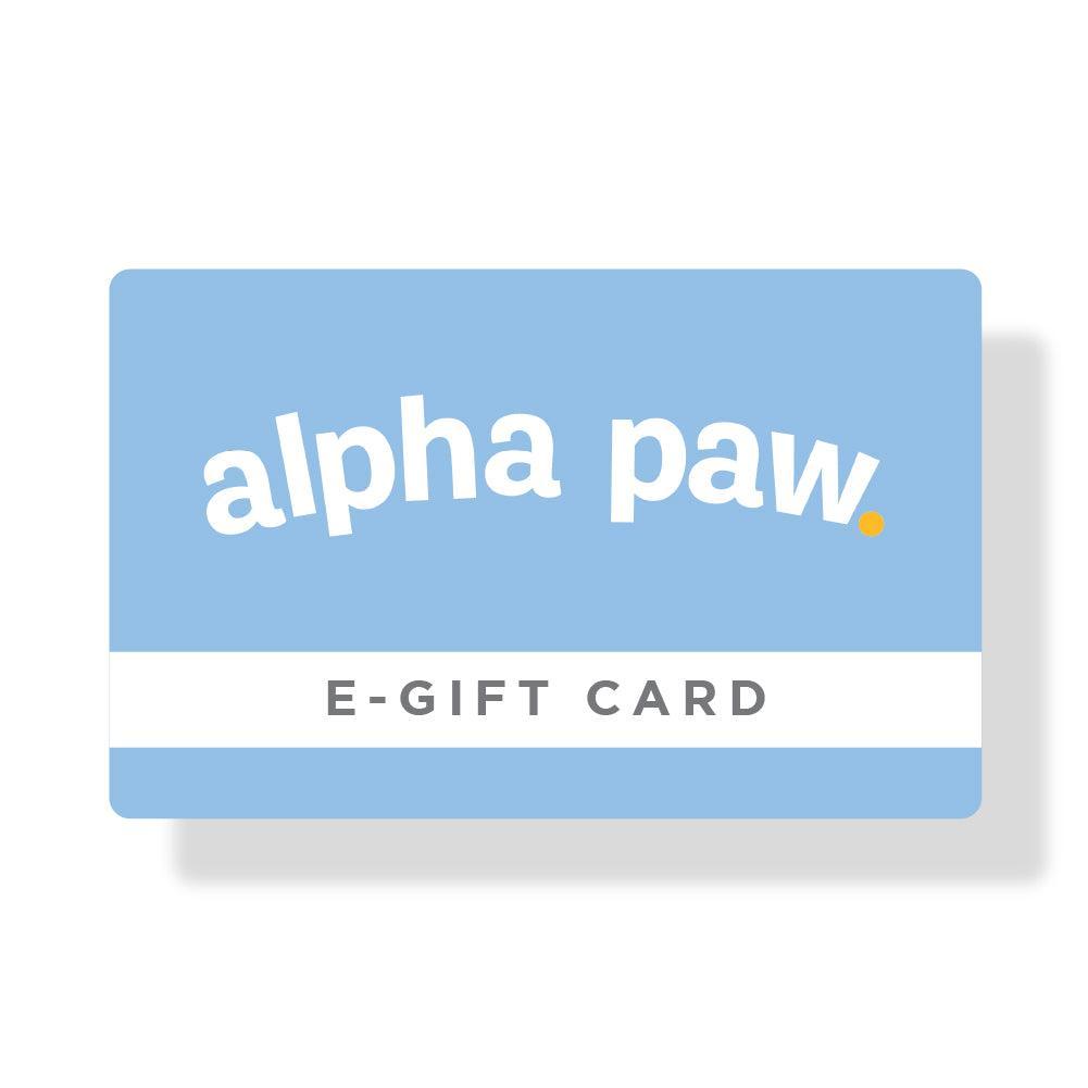 Alpha Paw Gift Card | Alpha Paw
