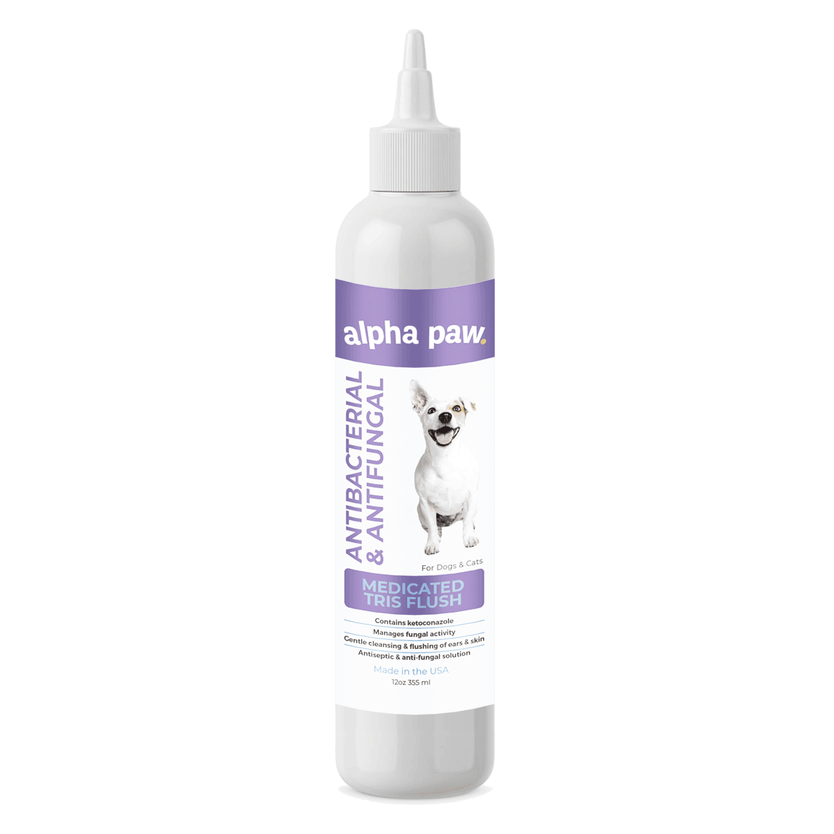Antibacterial & Antifungal Medicated Ear Flush | Alpha Paw