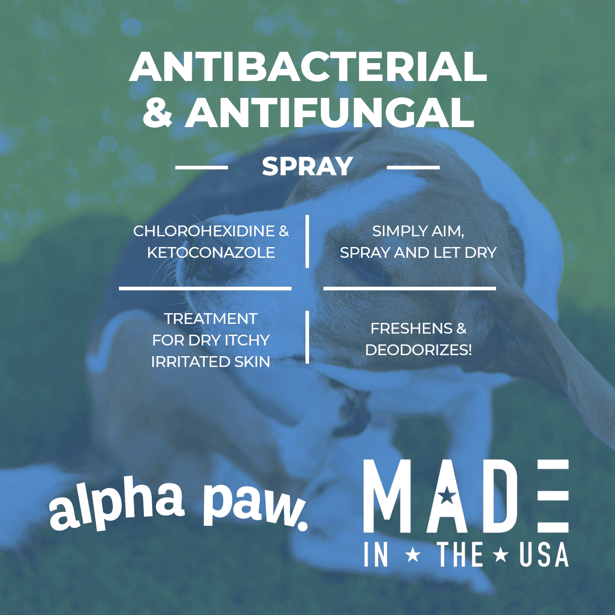 Antibacterial & Antifungal Medicated Spray | Alpha Paw