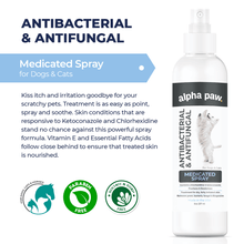 Load image into Gallery viewer, Antibacterial &amp; Antifungal Medicated Spray | Alpha Paw
