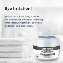 Load image into Gallery viewer, Antibacterial &amp; Antifungal Medicated Wipes | Alpha Paw
